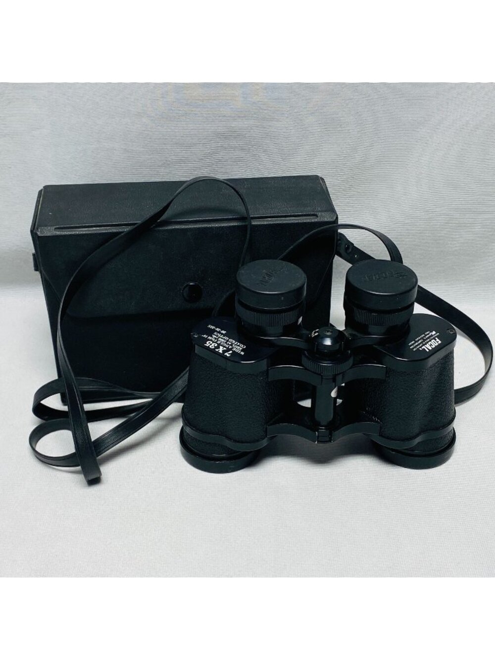 Vintage Focal Kmart 7x35 Wide-Angle Binoculars With Coated Optics & Case Japan